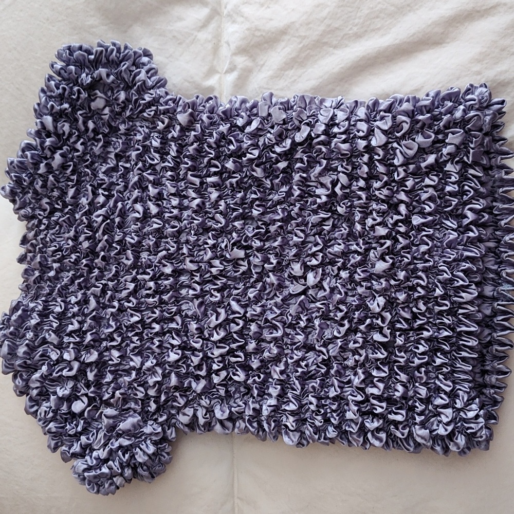 Lavender Acetate Crinkle Top OS